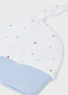 Set Mameluco Babero Y Gorro Algodon Cielo Bebe Niño Stellar Mayoral M9119 Mayoral