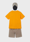 Conjunto Algodon Gorra Naranja Niño Junior Mayoral M6653 MAYORAL