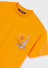 Conjunto Algodon Gorra Naranja Niño Junior Mayoral M6653 MAYORAL