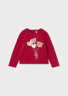 Blusa M/L Algodon Rojo Bebe Niña Mayoral M2010 MAYORAL