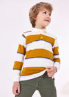 Polo M/L Rayas Naranja Niño Mayoral M4102 MAYORAL