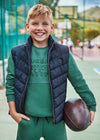 Chaleco Acolchado Efecto Plum Marino Junior Niño Mayoral M7388 MAYORAL