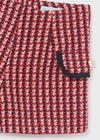 Shorts Tweed Cuadros Rojo Niña Abelylula M5765 ABEL Y LULA