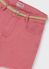 Short  Colorete Con Cinturon Cotton  Junior Niña Mayoral M275 MAYORAL