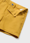 Conjunto Bermuda Camisa M/L Lino Color Ocre Bebe Niño Mayoral M1246 MAYORAL
