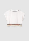 Blusa M/C Flecos Beige Junior Niña Mayoral M6006 MAYORAL