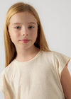 Blusa Tirantes Tachuelas Almendra Junior Niña Mayoral M6019 MAYORAL