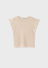 Blusa Tirantes Tachuelas Almendra Junior Niña Mayoral M6019 MAYORAL
