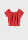 Top Hombros Descubiertos Color Lino Junior Niña Mayoral M6026 MAYORAL