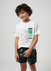 Playera M/C "Stronger" Blanco Junior Niño Mayoral M6045 MAYORAL
