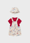 Conjunto Overol Con Gorro Color Marte Bebe Mayoral M1638 MAYORAL