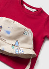 Conjunto Overol Con Gorro Color Marte Bebe Mayoral M1638 MAYORAL